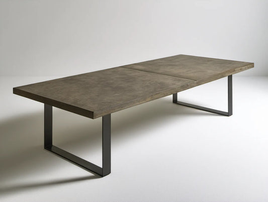 Rozkładany stół jadalniany szarobrązowy/czarny, blat MDF 160–200 x 90 x 75 cm